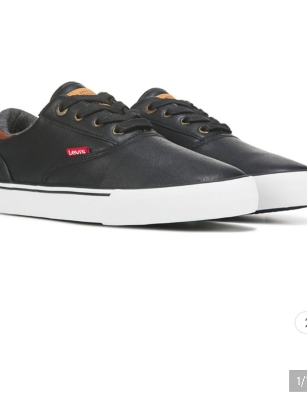 LEVI'S ETHAN CACTI BLACK SNEAKERS  SIZE 13